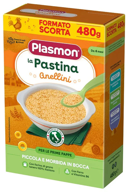 PLASMON PASTINA ANELLINI 480 G - Farmaspeed