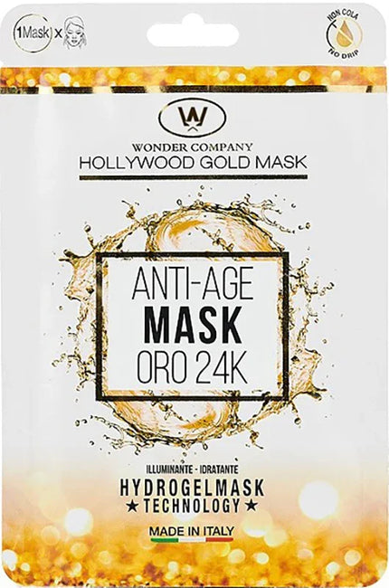 HOLLYWOOD GOLD MASK ANTIAGE IDRATANTE ILLUMINANTE - Farmaspeed
