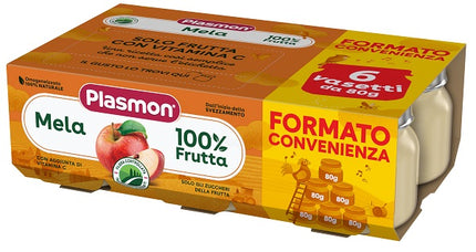 PLASMON HOMOGENIZED APPLE 6X80 G