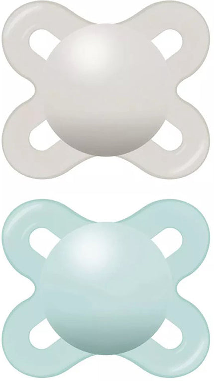 MAM ORIGINAL START PACIFIER 0-2 MONTHS NEUTRAL SILICONE 2 PIECES