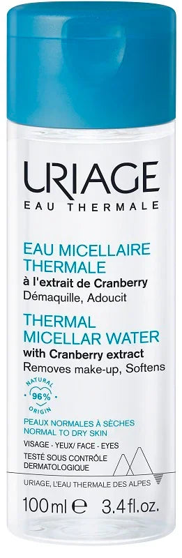 URIAGE EAU MICELLAIRE THERMALE PELLI NORMALI SECCHE 100 ML - Farmaspeed