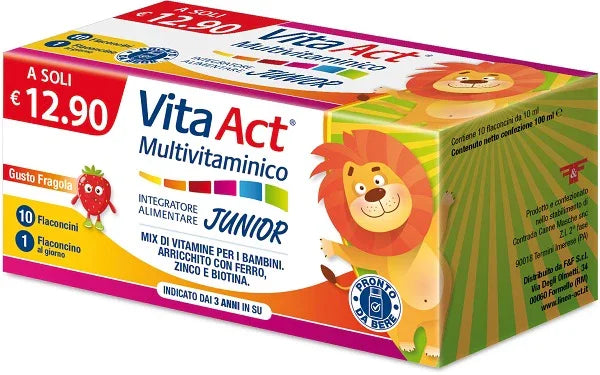 VITA ACT MULTIVITAMINICO JUNIOR 10 FIALE DA 10 ML - Farmaspeed