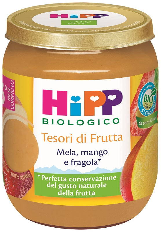 HIPP TESORI FRUTTA MELA MANGO FRAGOLA 160 G