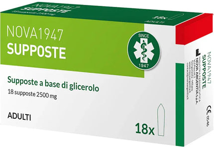 NOVA1947 GLICEROLO 2500MG SUPPOSTE ADULTI 18 PEZZI - Farmaspeed