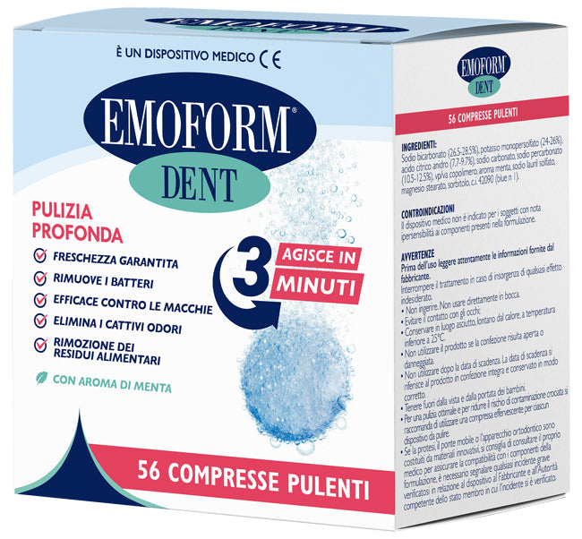 EMOFORM DENT CLEANING TABLETS 56 PIECES