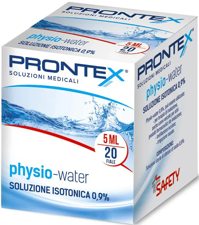 SOLUZIONE FISIOLOGICA PRONTEX PHYSIO ISOTONIC 20 FIALE DA 5 ML - Farmaspeed