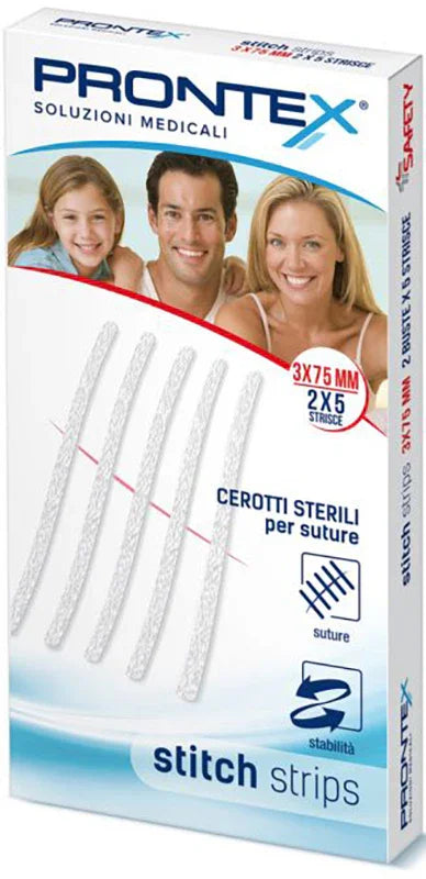 PRONTEX STITCH STRIPS 3X75 10 PEZZI - Farmaspeed