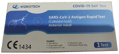 TEST ANTIGENICO RAPIDO COVID-19 WIZBIOTECH AUTODIAGNOSTICO RILEVAZIONE QUALITATIVA ANTIGENE SARS-COV-2 IN TAMPONI NASALI - Farmaspeed