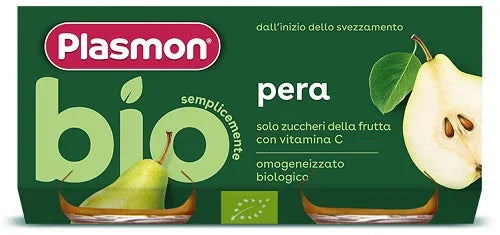 PLASMON OMOGENEIZZATO BIO PERA 2 VASETTI X 80 G - Farmaspeed