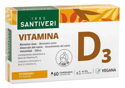 VITAMINA D3 2000UI VEGETALE 60 COMPRESSE - Farmaspeed