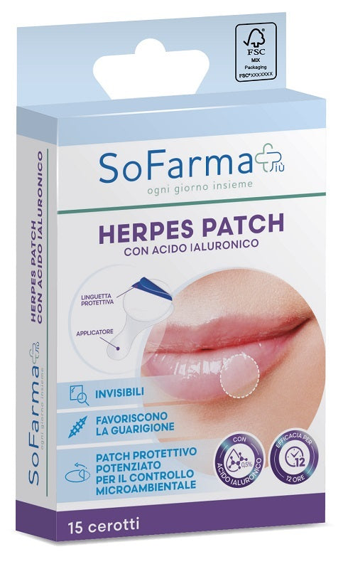Sofarmapiu' Herpes Patch Ialuronico 15 pezzi