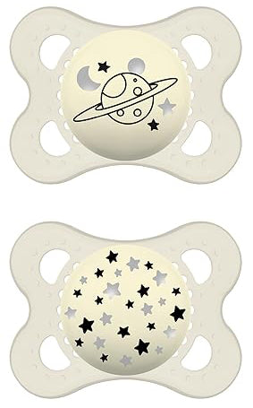 MAM SUCCHIETTO ORIGINAL NIGHT 2-6 MESI SILICONE NEUTRO 2 PEZZI