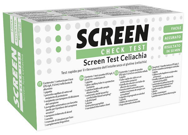 SCREEN TEST RAPIDO SCREEN TEST CELIACHIA PER RILEVAZIONE INTOLLERANZA GLUTINE 1 PEZZO