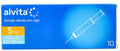 SIRINGA PER INFUSIONE E IRRIGAZIONE ALVITA 5 ML CON AGO 23 GAUGE 1 1/4 0,6X30 MM 10 PEZZI - Farmaspeed