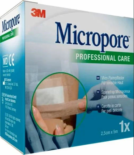 CEROTTO IN CARTA MICROPORE SURGICAL TAPE TAN M5X25MM - Farmaspeed