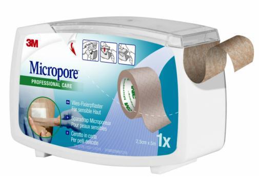 CEROTTO IN CARTA MICROPORE SURGICAL TAPE TAN M5X25MM DISPENSER - Farmaspeed
