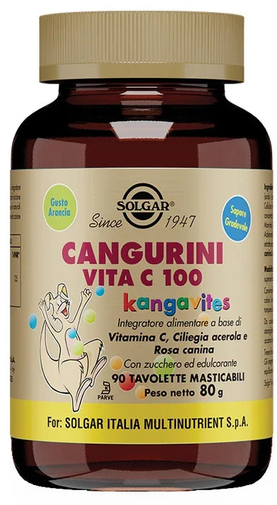 CANGURINI VITA C 100 90 TAVOLETTE MASTICABILI - Farmaspeed