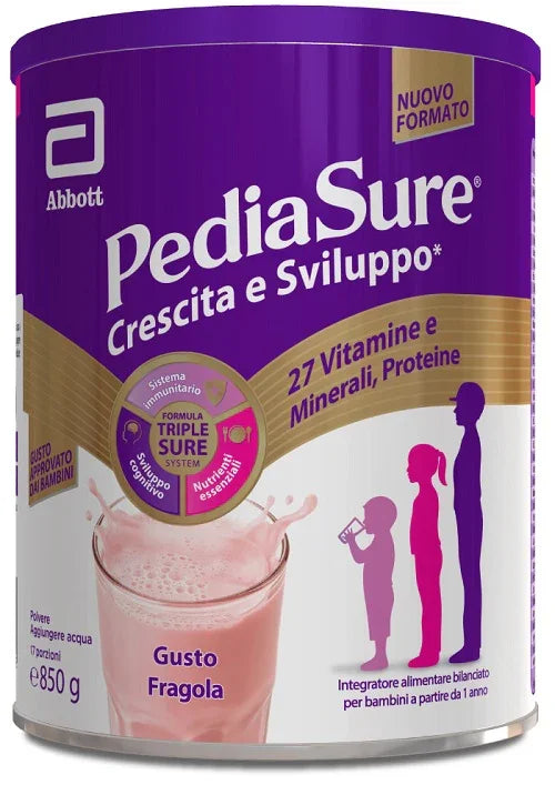 PEDIASURE CRESCITA&SVILUPPO FRAGOLA 850 G - Farmaspeed