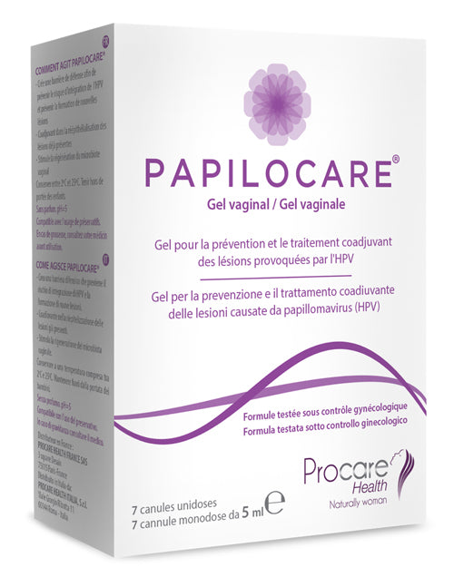 PAPILOCARE GEL VAGINALE 7 CANNULE MONODOSE X 5 ML