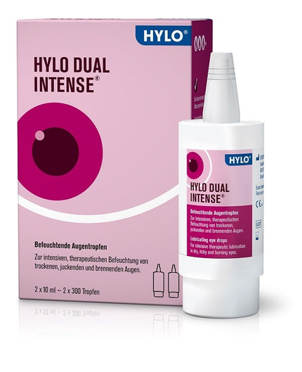 HYLO DUAL INTENSE EYE DROPS 2 VIALS OF 10 ML