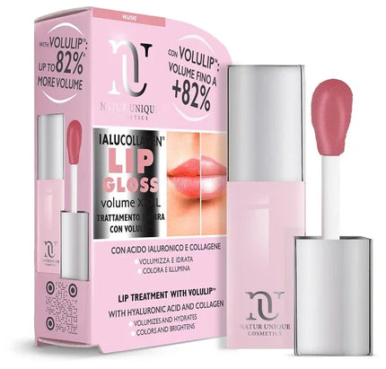 NATUR UNIQUE IALUCOLLAGEN LIP GLOSS VOLUME XXXL NUDE 8 ML - Farmaspeed