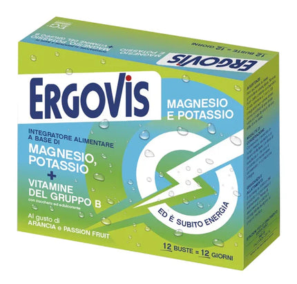 ERGOVIS MG+K VITAMINE B CON ZUCCHERO 12 BUSTINE - Farmaspeed