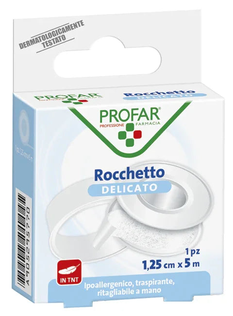 CEROTTO ROCCHETTO TESSUTO NON TESSUTO DELICATO CM 1,25X5 M PROFAR - Farmaspeed