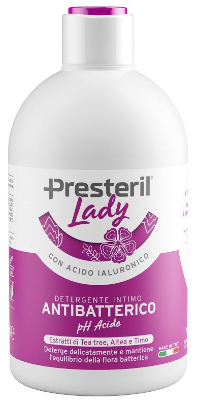 LADY PRESTERIL  DETERGENTE INTIMO ANTIBATTERICO/PH ACIDO 250 ML
