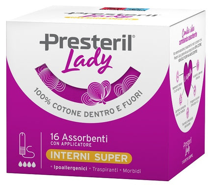 LADY PRESTERIL  ASSORBENTE INTERNO COMPACT SUPER PLUS 16 PEZZI