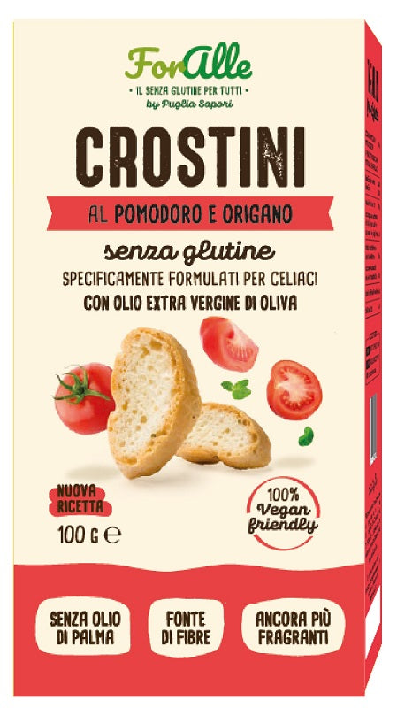 FORALLE CROSTINI POMODORO E ORIGANO 100 G