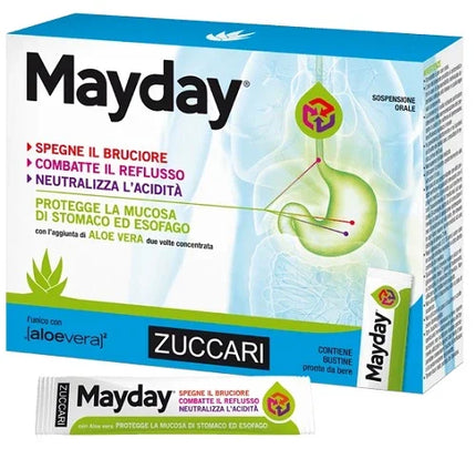 MAYDAY SOSPENSIONE PER USO ORALE ALLA MENTA 12 BUSTINE 10 ML - Farmaspeed