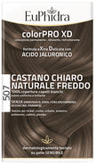 EUPHIDRA COLORPRO XD 507 CASTANO CHIARO NATURALE F COLORE + ATTIVANTE + BALSAMO + CUFFIA + GUANTI