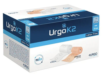 BENDAGGIO URGOK2 LATEX FREE KIT BENDAGGIO T2 CAVIGLIA 25-32 2 PEZZI 10 CM - Farmaspeed