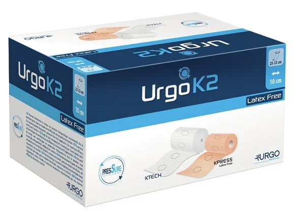 BENDAGGIO URGOK2 LATEX FREE KIT BENDAGGIO T2 CAVIGLIA 25-32 2 PEZZI 10 CM - Farmaspeed