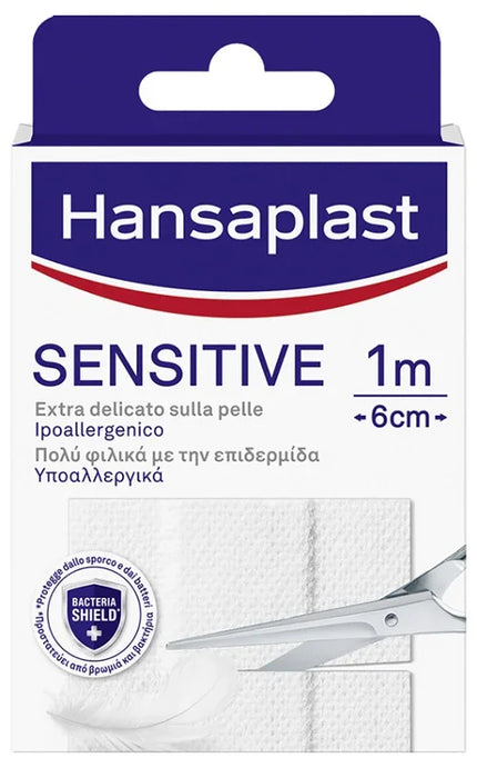 HANSAPLAST STRISCIA SENSITIVE PRETAGLIATA 1X6CM 10 PEZZI - Farmaspeed