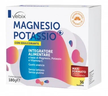 VEBIX MAGNESIO POTASSIO + CON EDULCORANTE 36 BUSTE 5 G - Farmaspeed