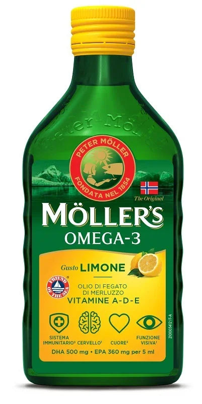 MOLLER'S OMEGA 3 OLIO LIMONE 250 ML - Farmaspeed