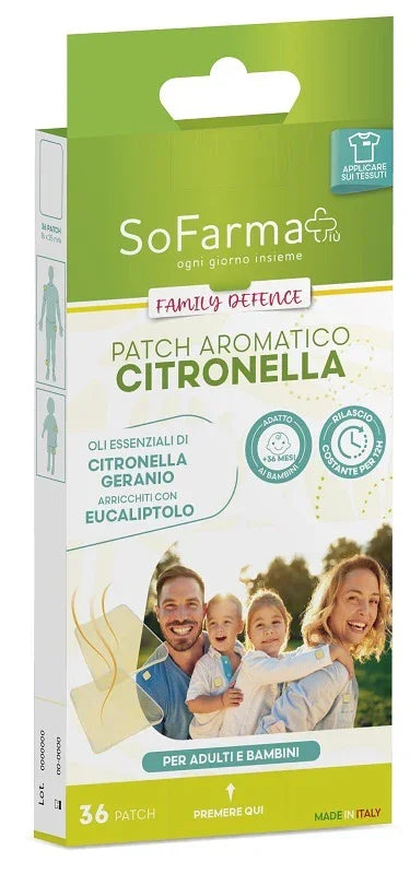 CEROTTO AROMATICO CITRONELLA FAMILY DEFENCE 36 PEZZI SOFARMAPIU' - Farmaspeed