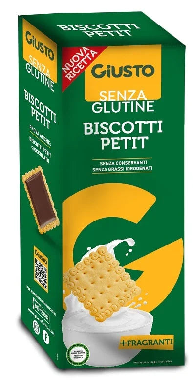 GIUSTO SENZA GLUTINE BISCOTTI PETIT 175 G - Farmaspeed
