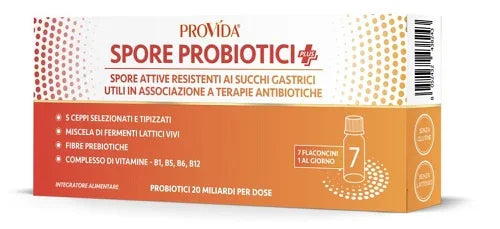 PROVIDA PROBIOTICI PLUS 20 MILIARDI 7 FLACONCINI X 8 ML - Farmaspeed