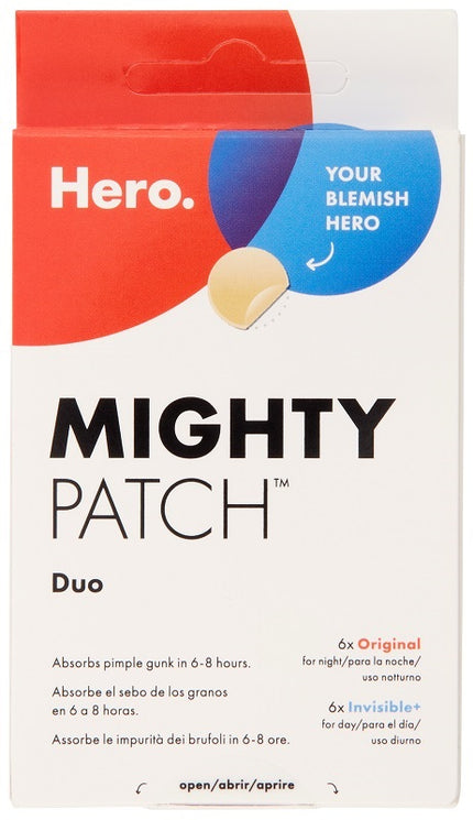 CEROTTO IDROCOLLOIDALE ANTIACNE HERO MIGHTY PATCH DUO ORIGINAL 6 PEZZI + INVISIBLE 6 PEZZI