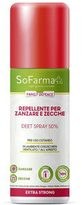 REPELLENTE EXTRA STRONG DEET 50% 75 ML SOFARMAPIU' - Farmaspeed