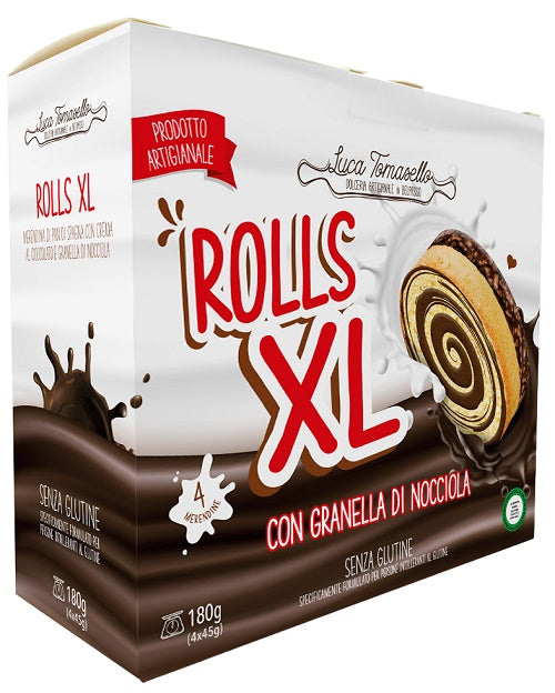 ROLLS XL SNACK SPONGE CAKE HAZELNUT GRAINS 180 G