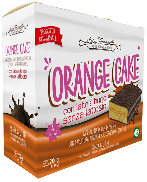 ORANGE CAKE ORANGE SNACK WITH DARK CHOCOLATE COVERING 4X50G
