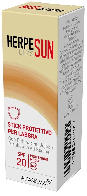 HERPESUN LIP STICK LABBRA SPF 20 5 ML - Farmaspeed