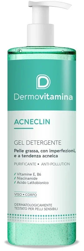 DERMOVITAMINA ACNECLIN GEL DETERGENTE 400 ML - Farmaspeed