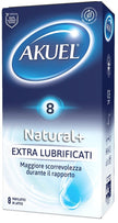 PROFILATTICO AKUEL NATURAL+ EXTRALUBRIFICATO 8 PEZZI