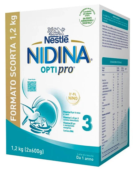 NIDINA OPTIPRO 3 POLVERE 2 PEZZI DA 600 G - Farmaspeed