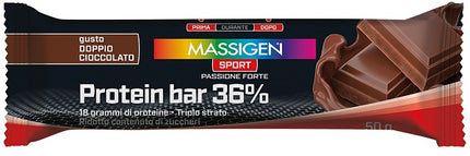 MASSIGEN SPORT PROTEIN BARRETTA 36% DOPPIO CIOCCOLATO 35 G