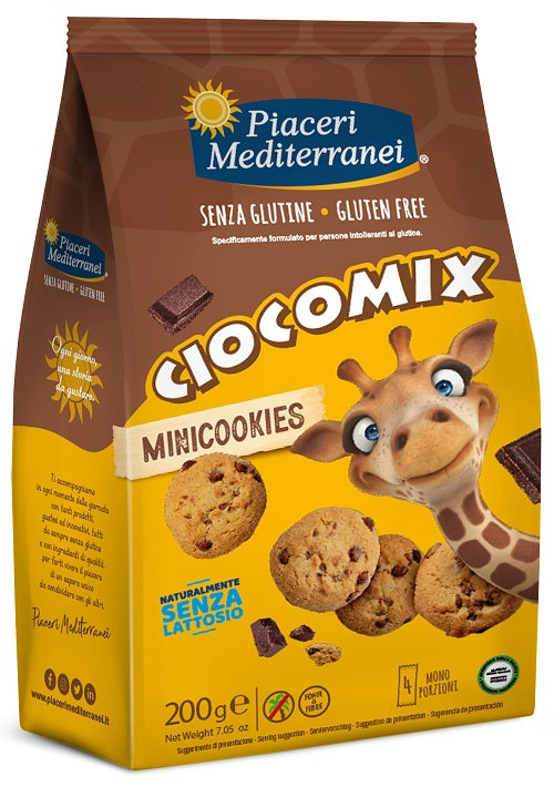 MEDITERRANEAN PLEASURES CIOCOMIX MINI COOKIES 4 SINGLE PORTIONS OF 50 G